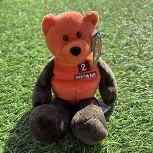 Vintage Cleveland Browns Bear Orange NFL Football Tim Couch Limited Treasures